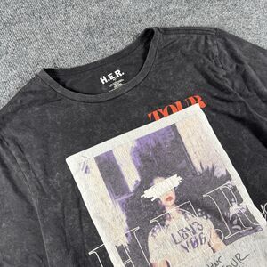 H.E.R I Used To Know HER Tour Short Sleeve T-Shirt Size L Black Tee